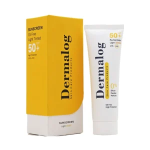 درمالوگ ضد آفتاب dpf50 رنگی روشن فاقد چربی