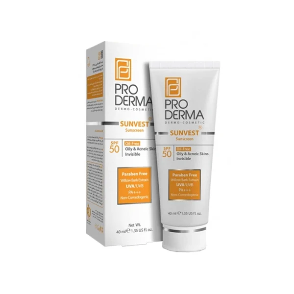 پرودرما کرم ضد آفتاب spf50 روشن کننده لکهای پوست بی رنگ - تصویر 1