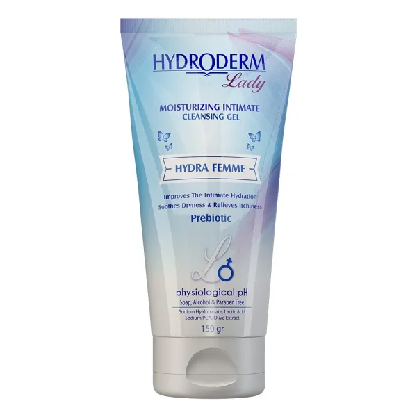 هیدرودرم ژل بهداشتی بانوان HYDRA FEMME مرطوب کننده - تصویر 1