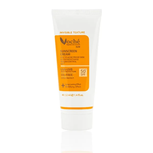 وچه کرم ضد آفتاب spf50 مخصوص پوست چرب بی رنگ - تصویر 1