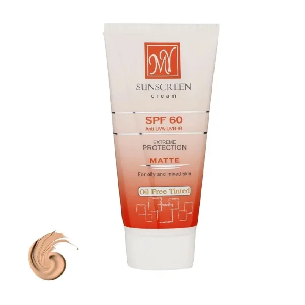 مای کرم ضد آفتابspf60 فاقد چربی کرم پودری رنگی - تصویر 1