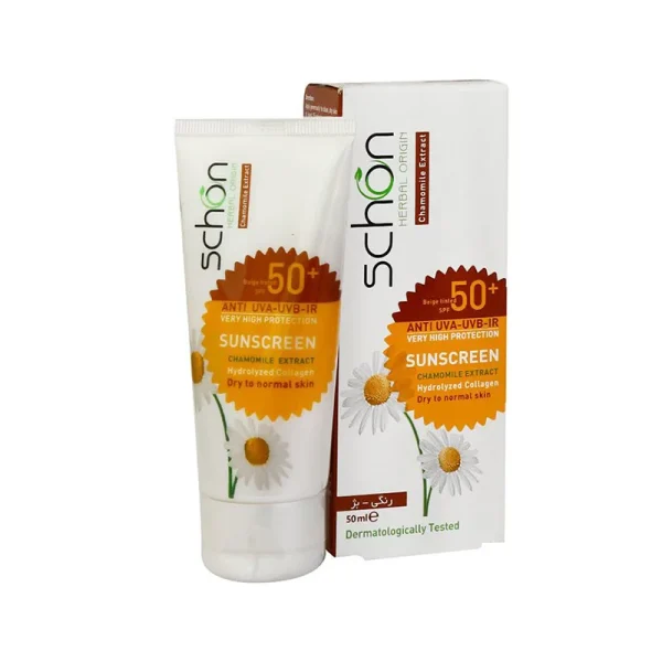شون ضدآفتاب spf50 بژرنگی - تصویر 1